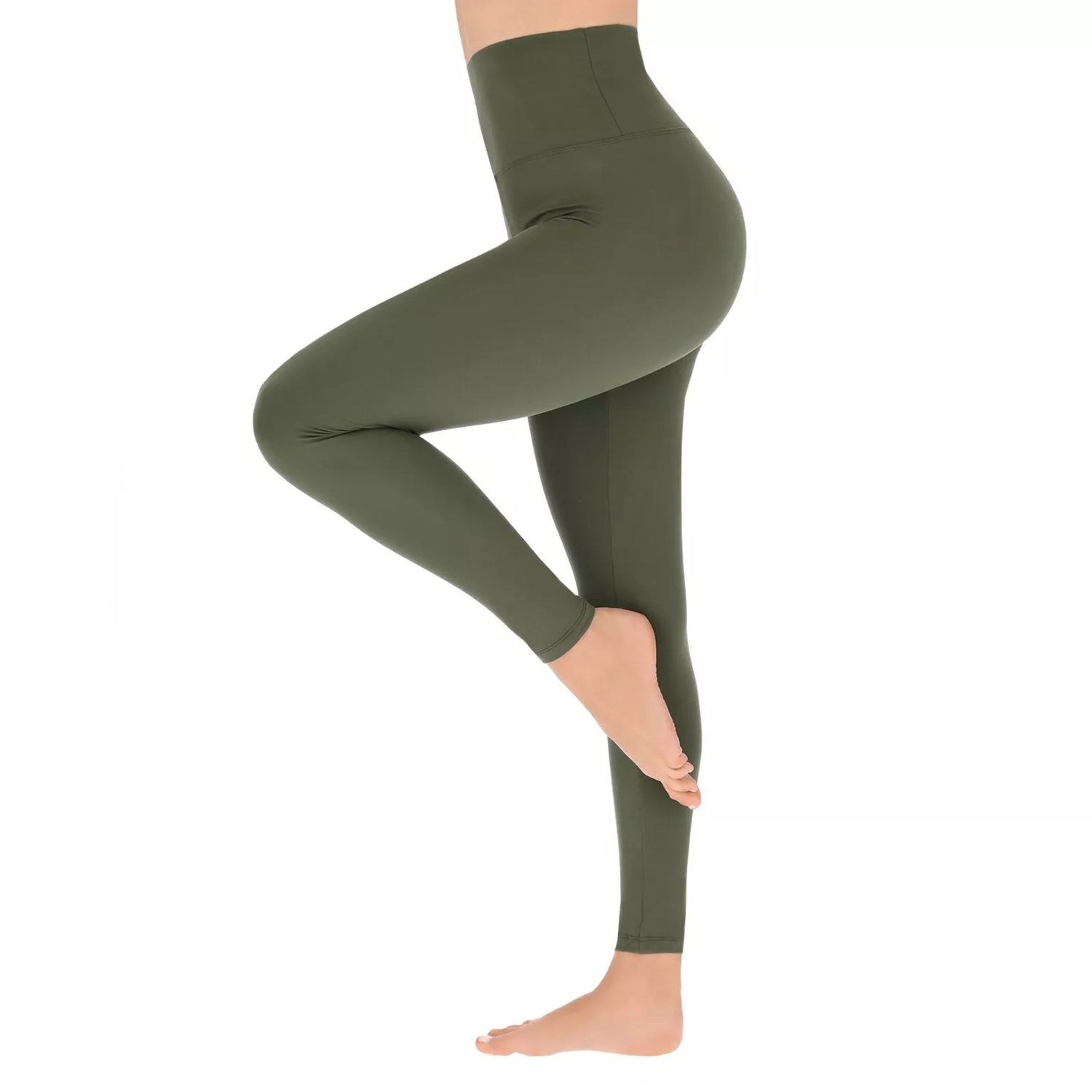 High Waisted Leggings Green