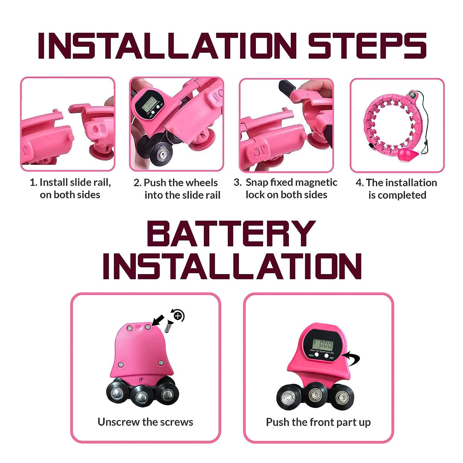 waist hula hoop with ball