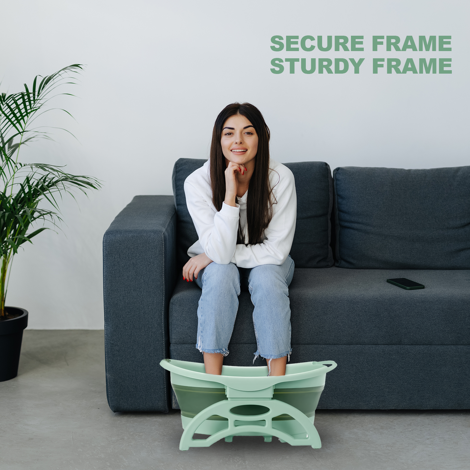 Hydrotherapy foot massager