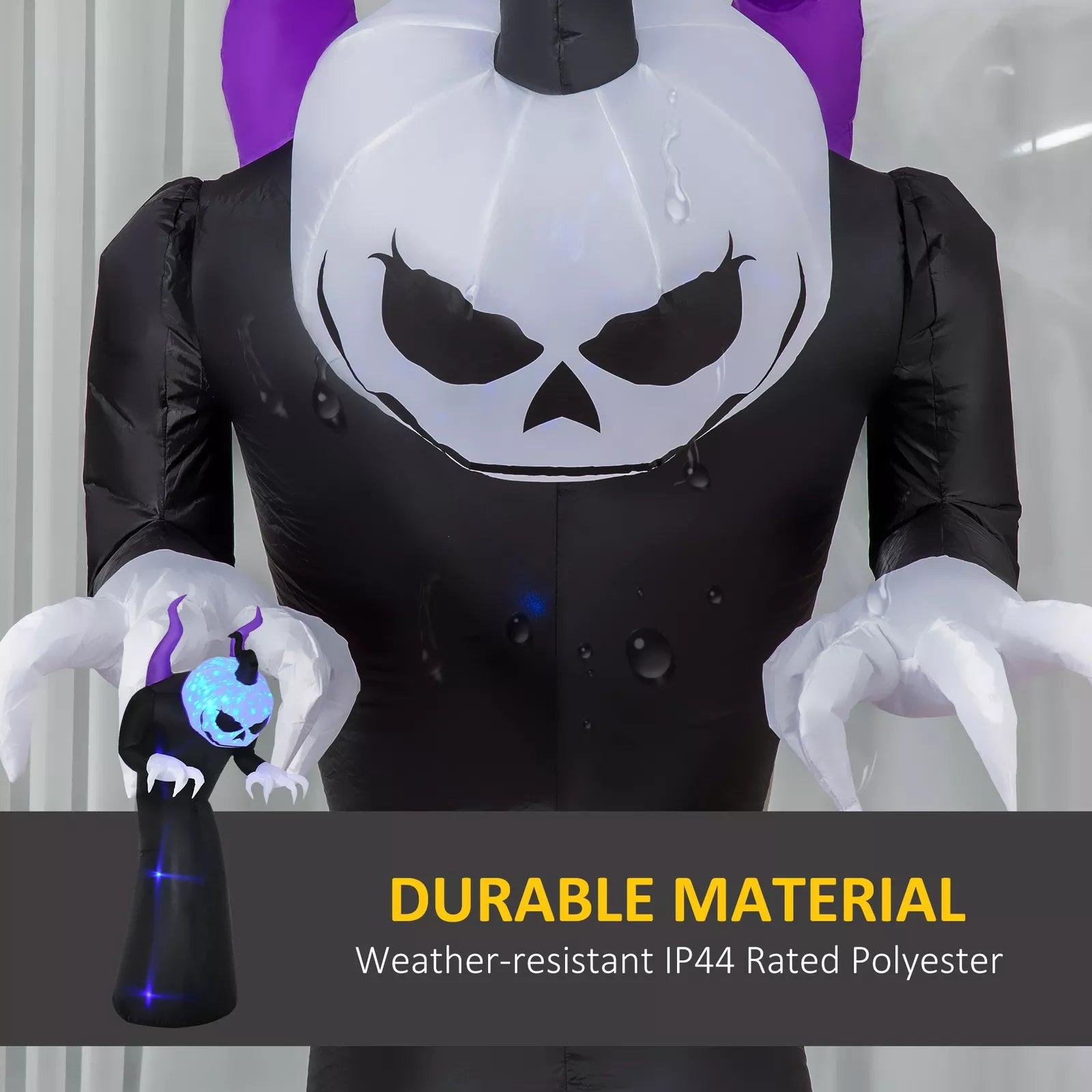 Inflatable Pumpkin Ghost Head Monster