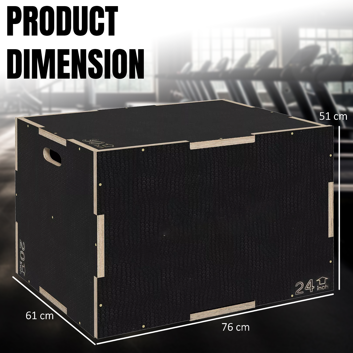 Jump training box for cardio and strength