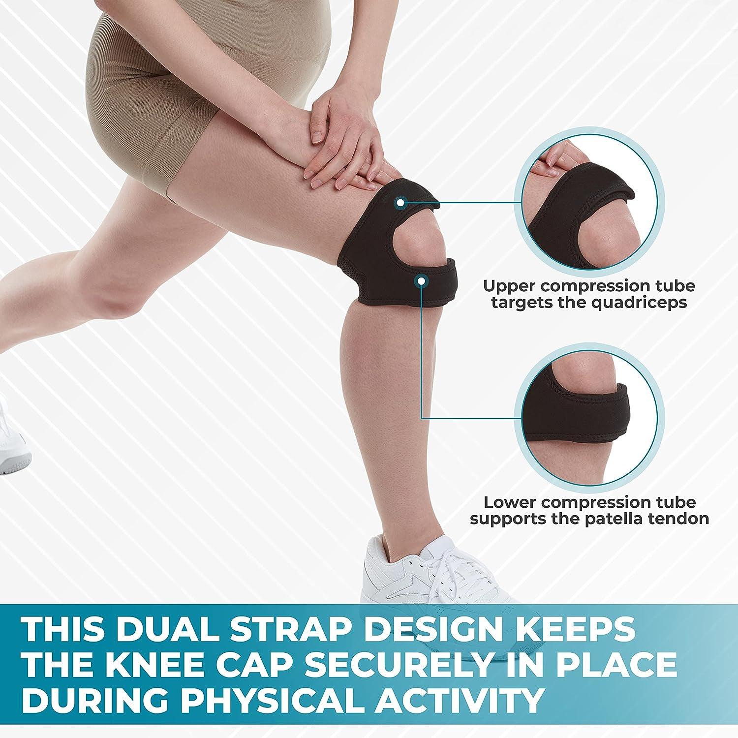 Patella Knee Strap - Tendon Straps Running Sports Pain Neoprene Brace