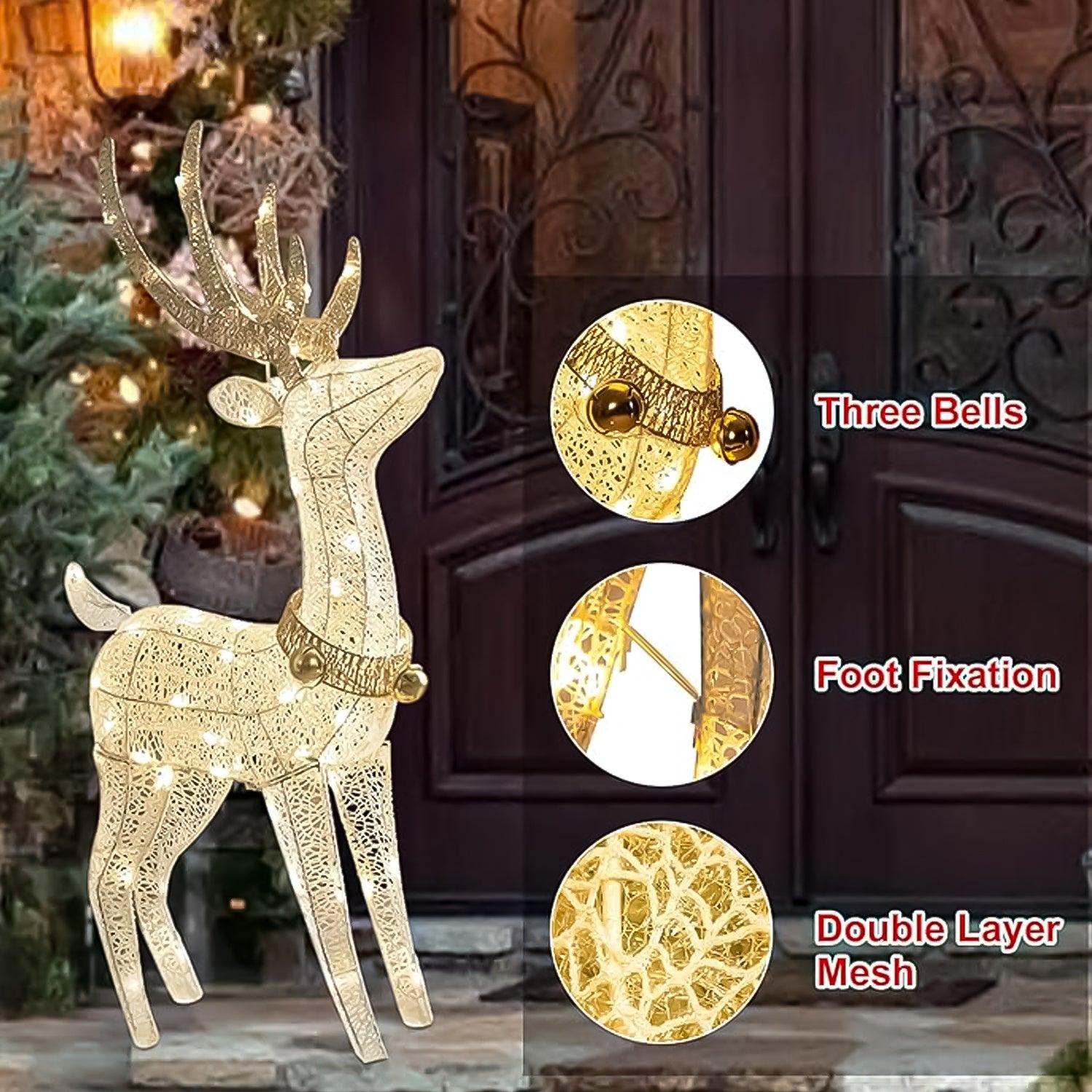 LED Twinkling Reindeer for Home and Garden