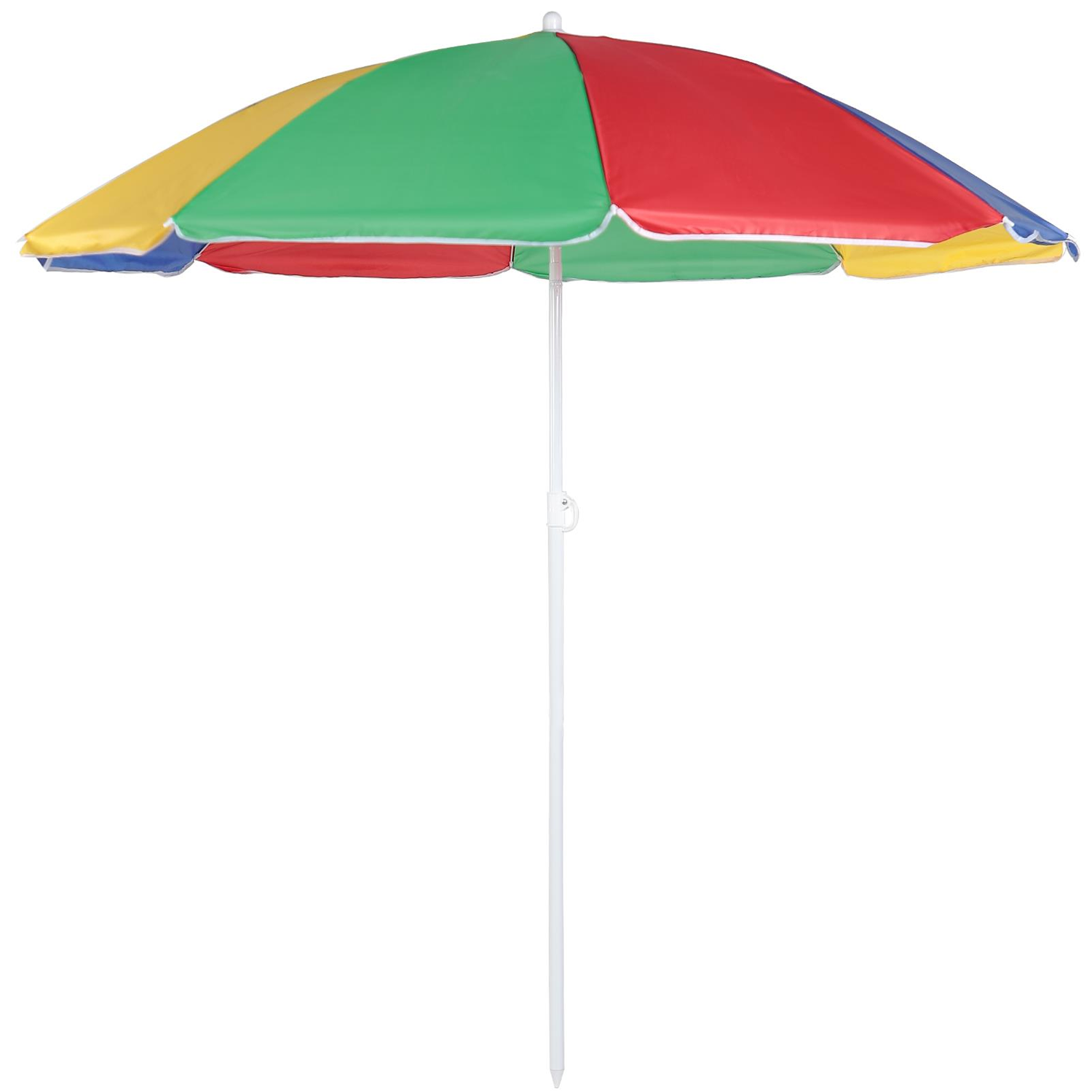 Large garden umbrella with heavy base