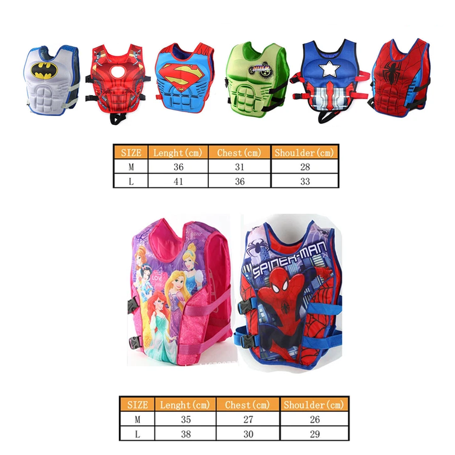 Learn-to-swim safety vest for children