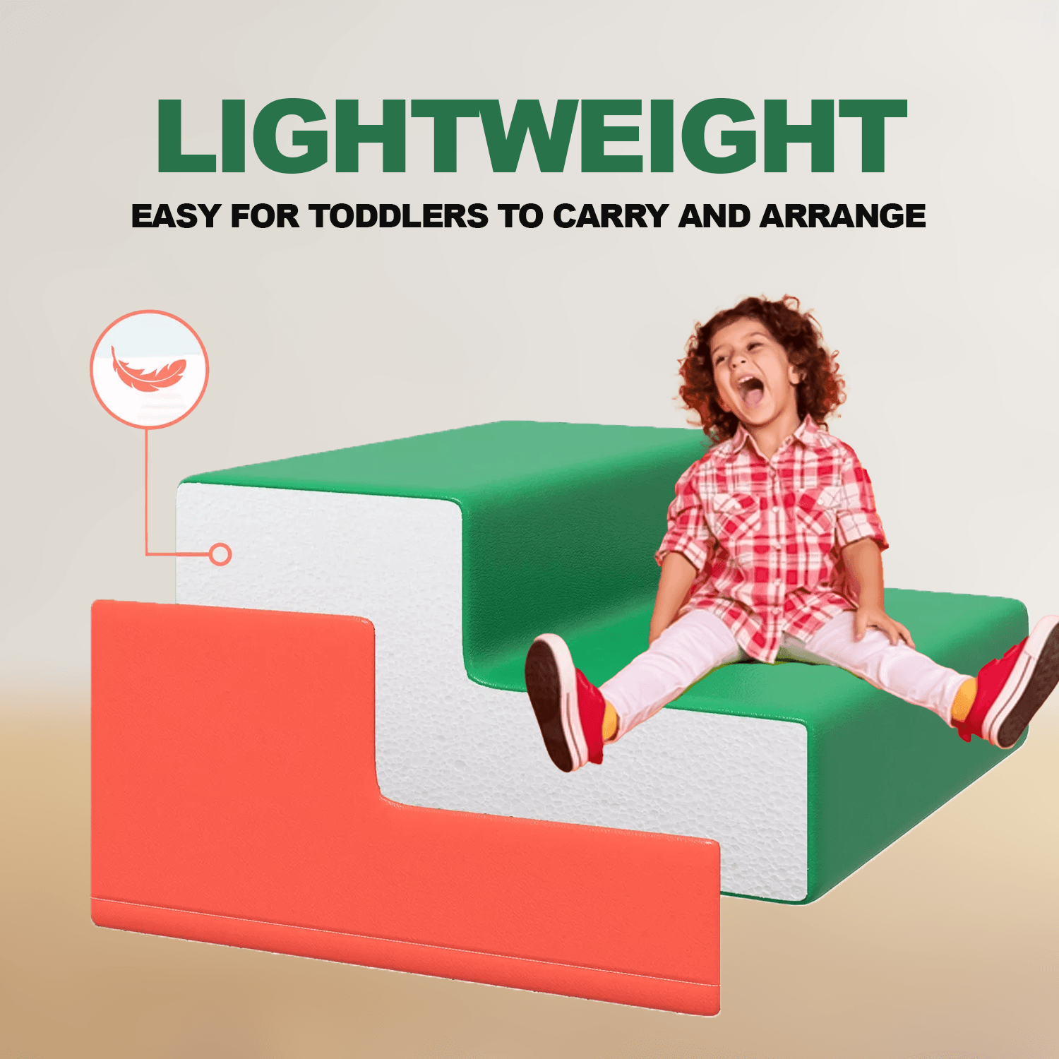 Lightweight foam block