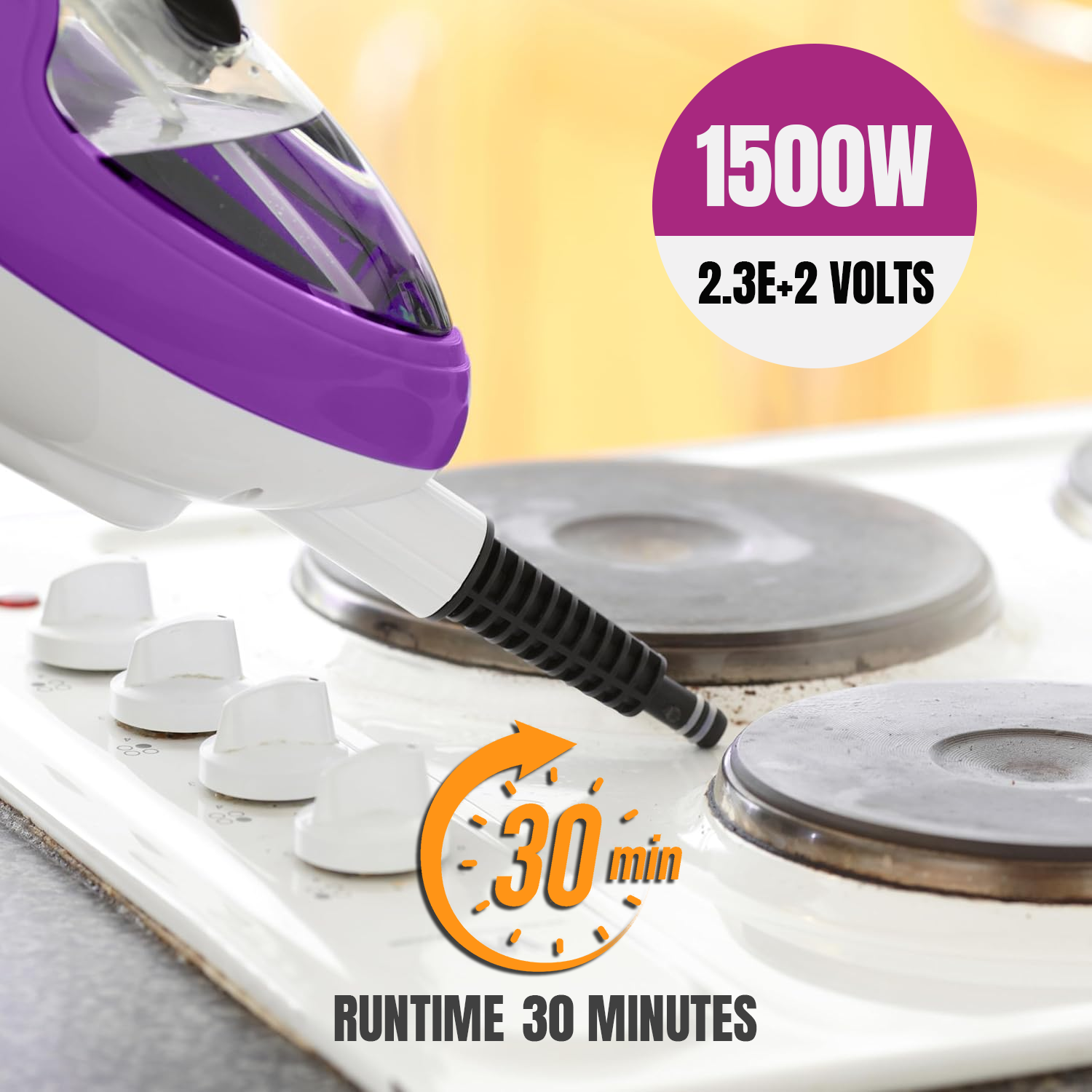 Lightweight steam mop for deep cleaning floors