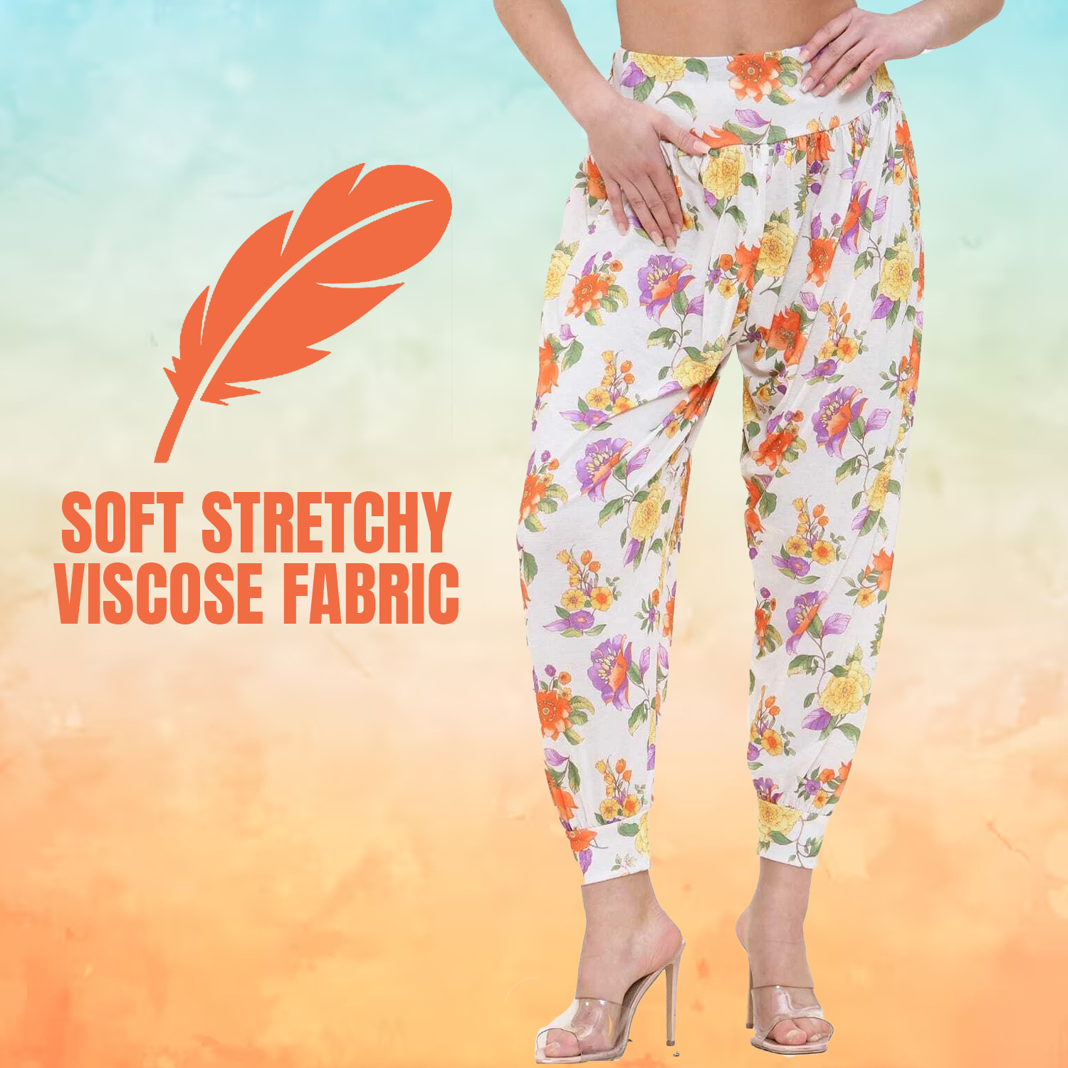 Lightweight summer harem trousers for travel