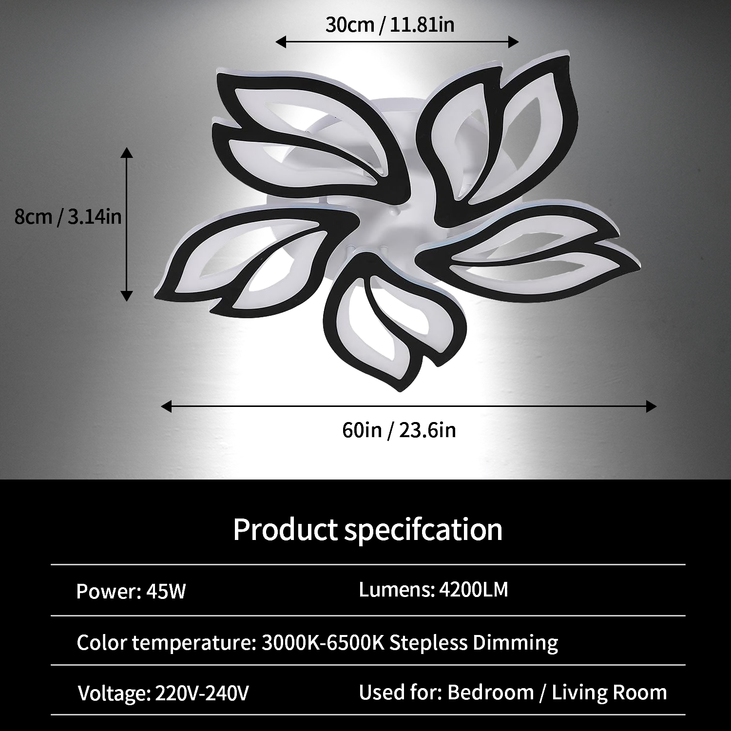 Modern chandelier ceiling light