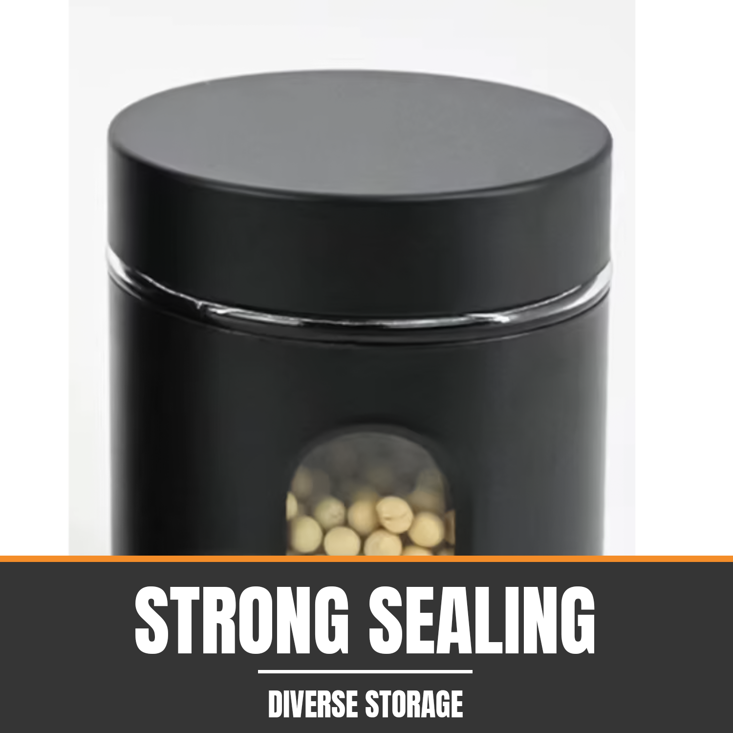 Modern kitchen jar set for dry storage