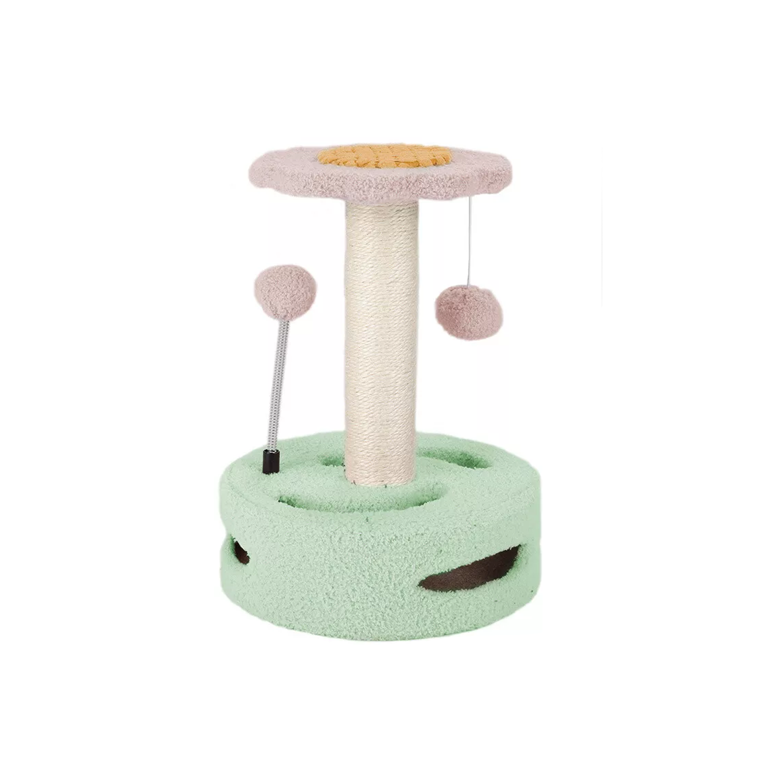 Multi-level cat tower with scratching posts