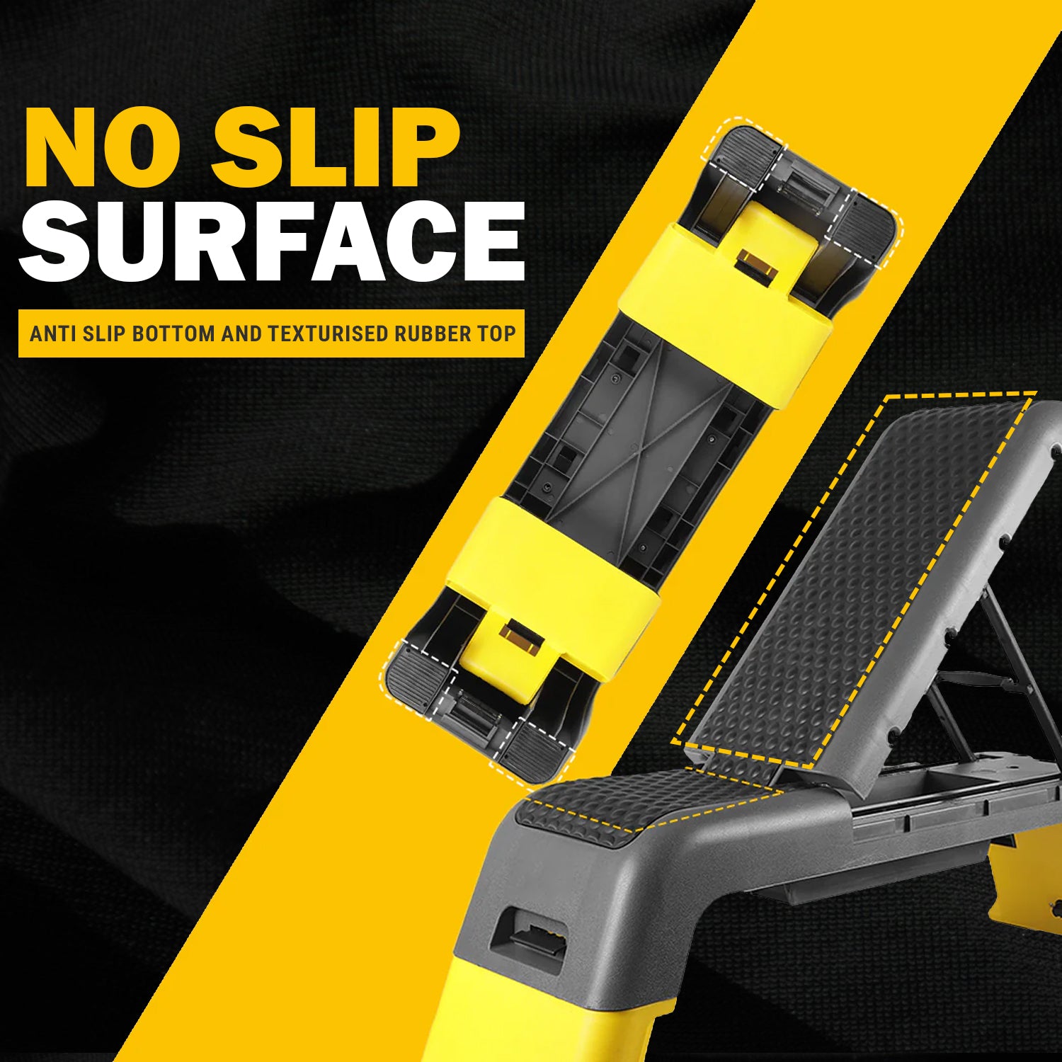 Multi-purpose sit up and weight bench for home gym