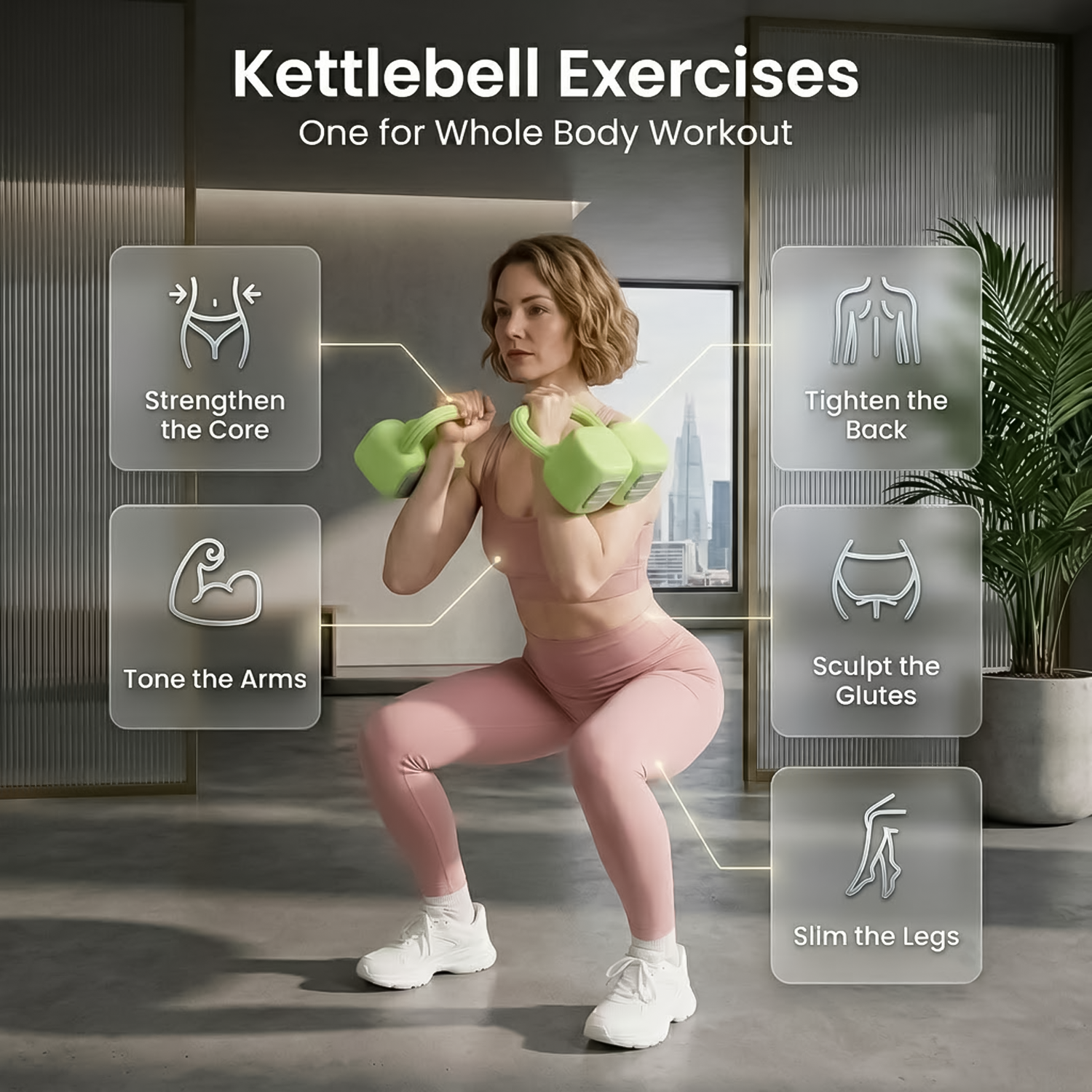 Multi-weight dumbbell set for full body workouts