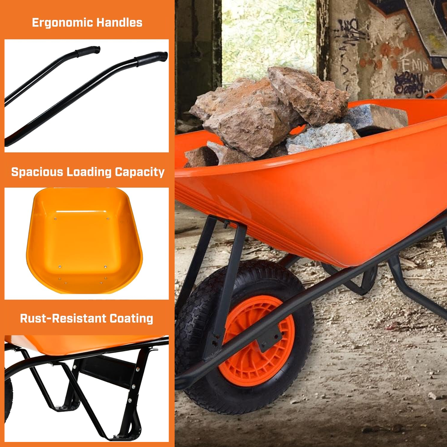 Multipurpose trolley for garden and construction