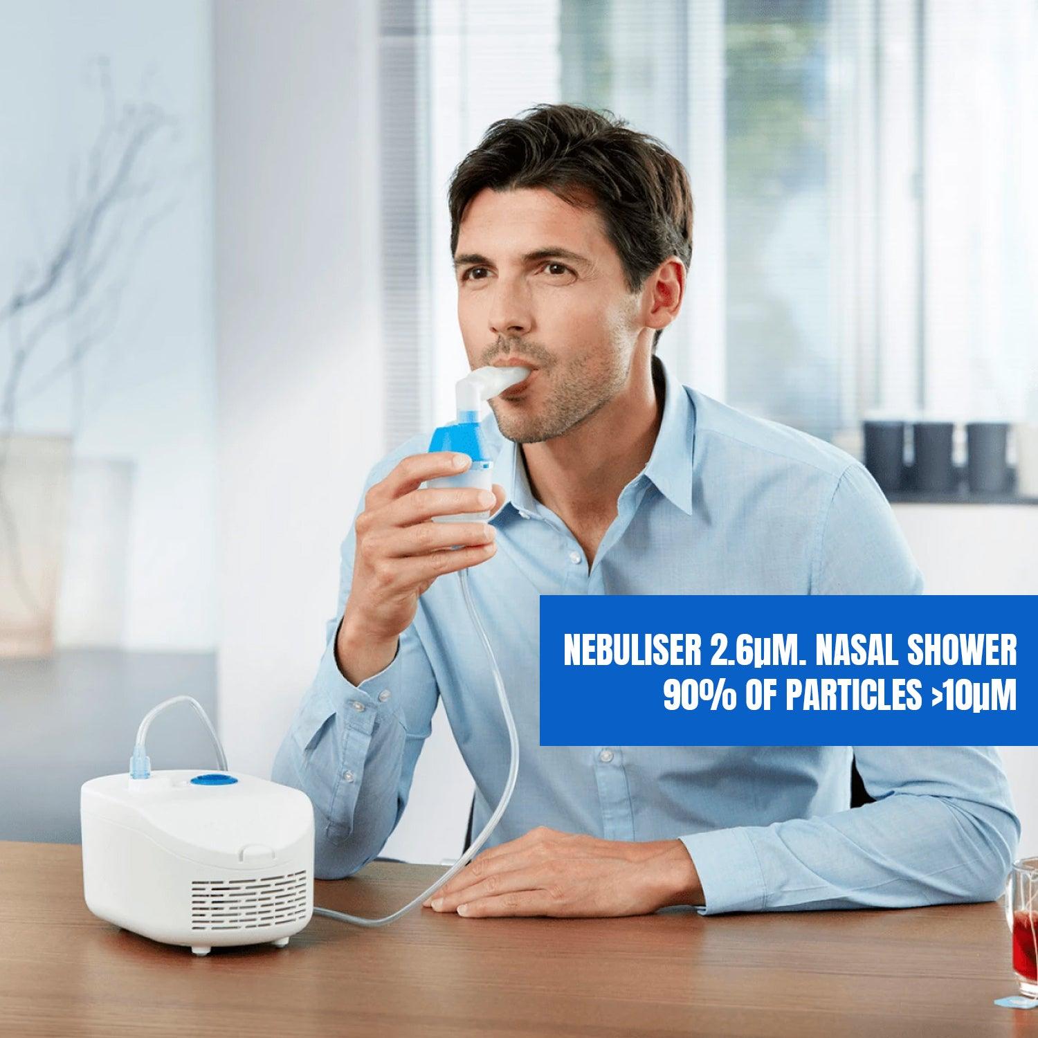 Nebuliser with Nasal Shower