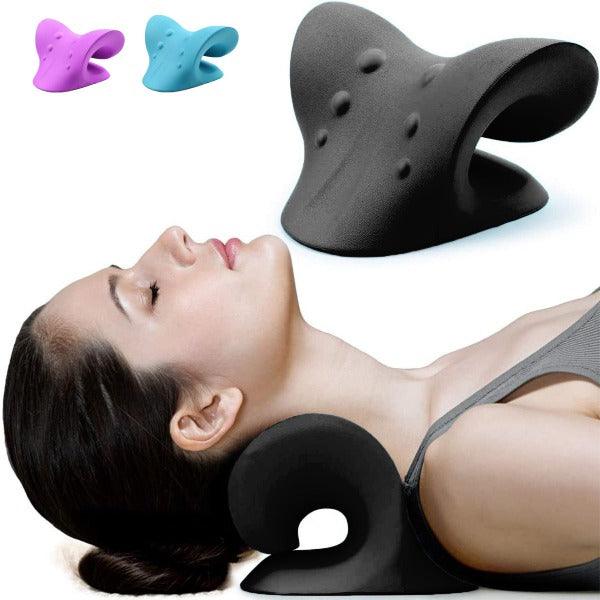 Neck Stretcher - Neck Traction Pillow Original Cloud Shape Neck Stretcher Cervical Pain Relief UK