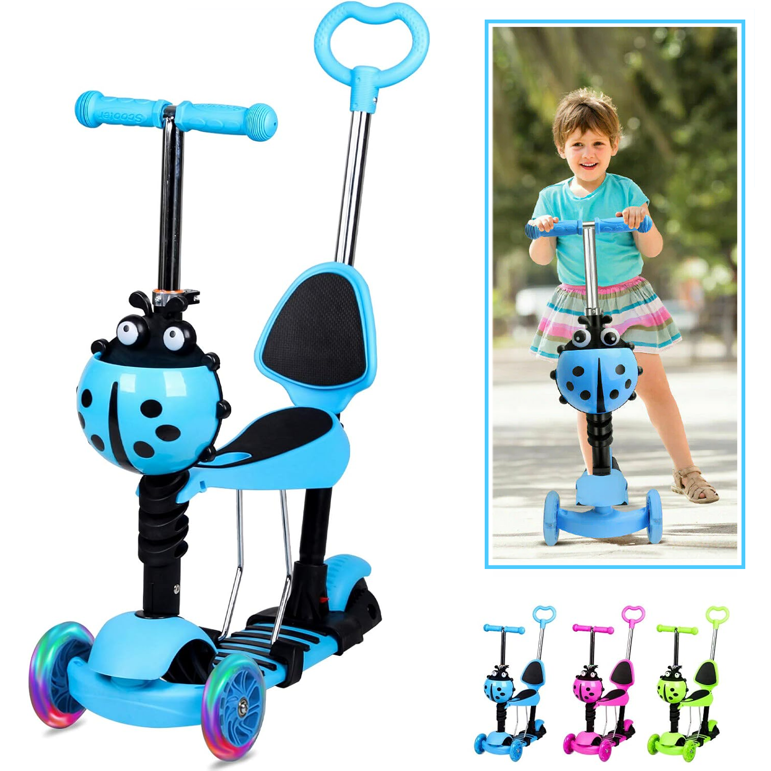 Outdoor push scooter for children