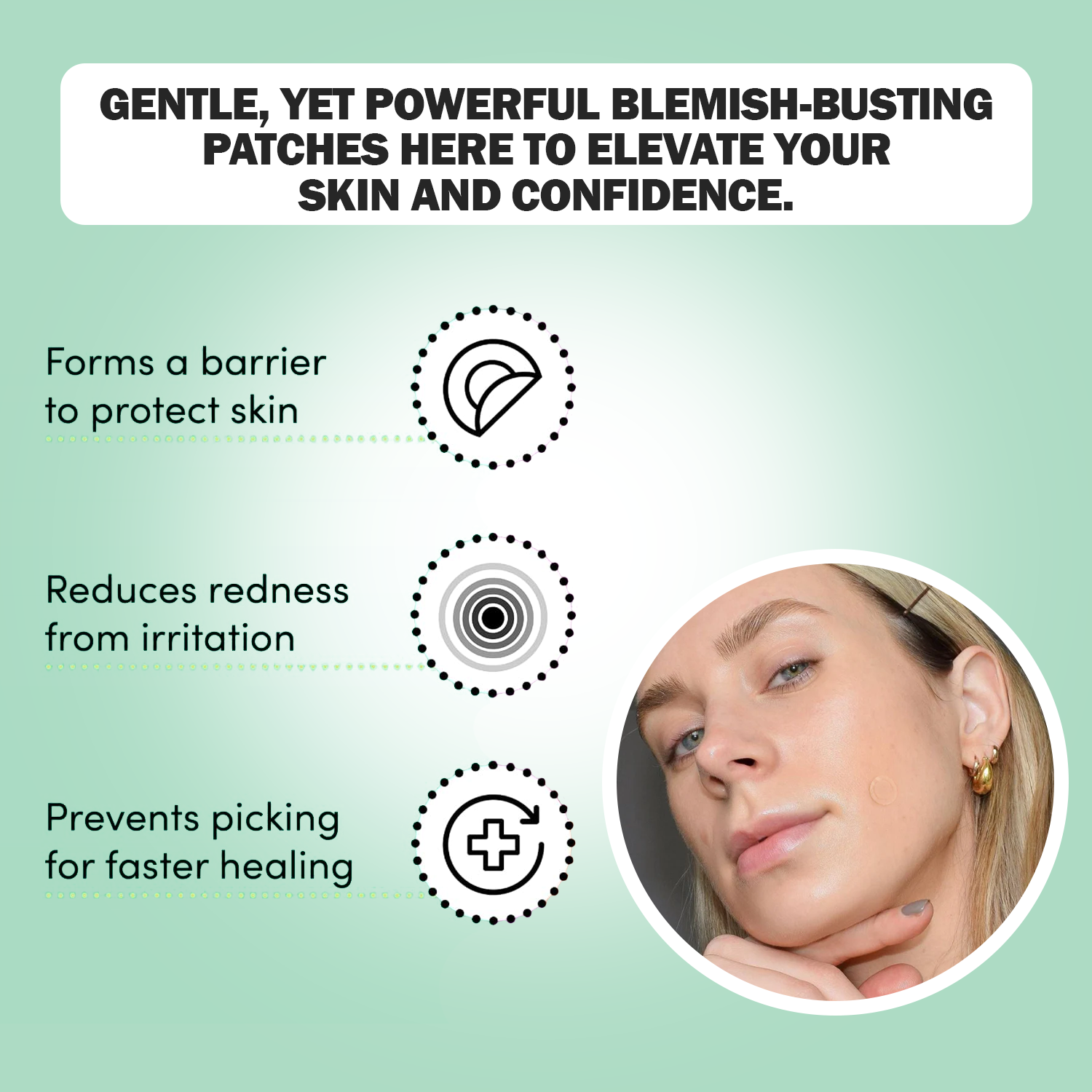 Overnight pimple patch for fast healing