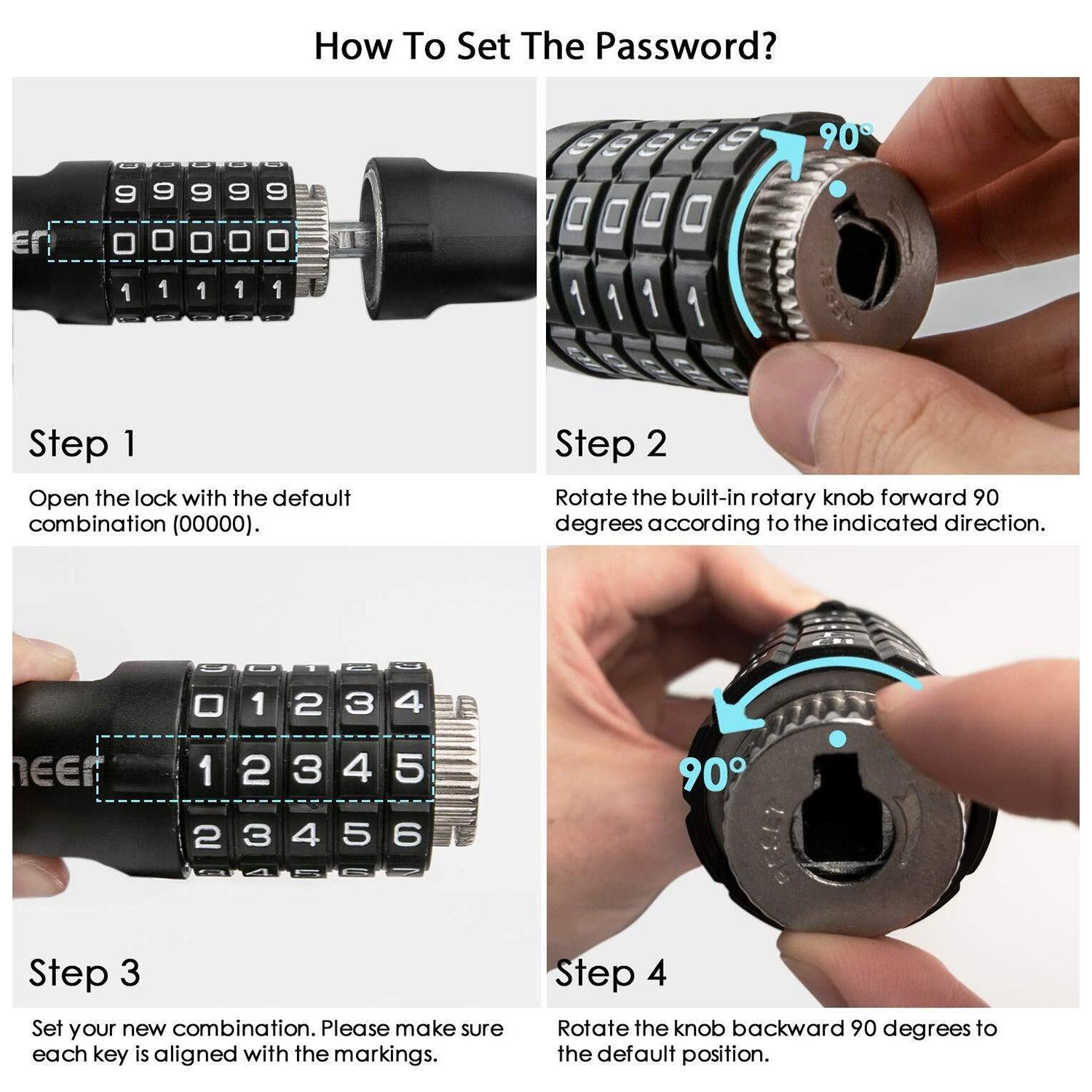 Password Protected Bike Chain Locks