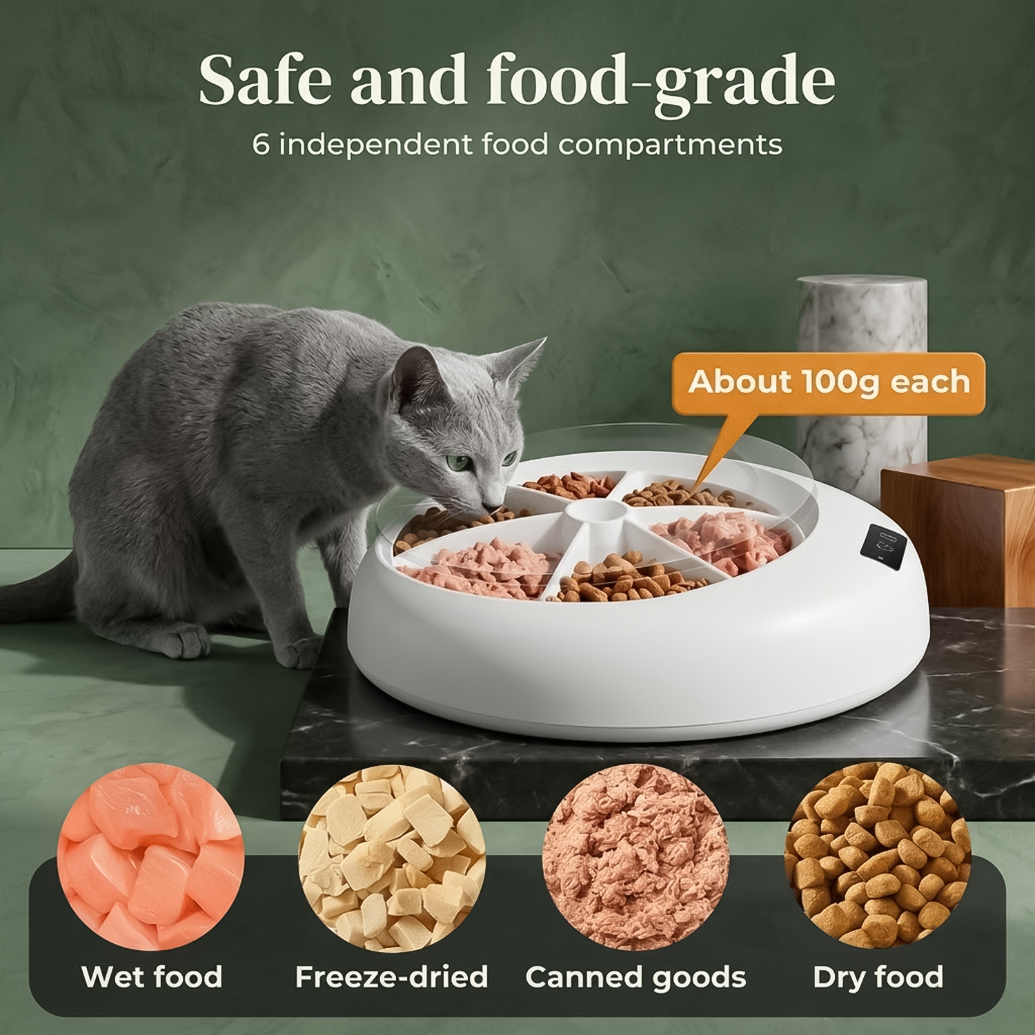 Timed Pet Feeder – Automatic & Scheduled Meal Dispenser for Healthy Pet Feeding