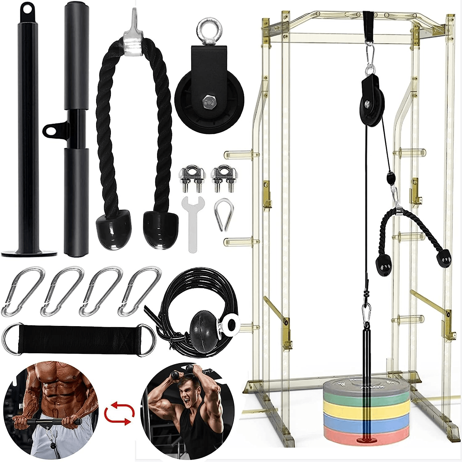 Pulley Fitness Cable Equipment for Home Workout