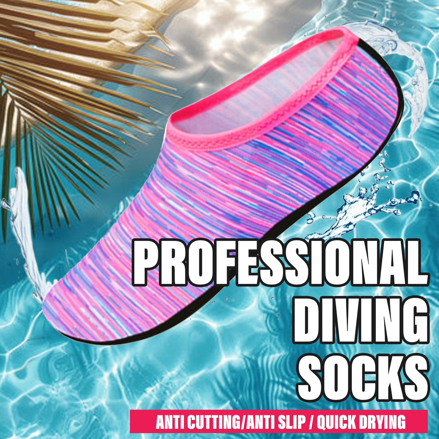 Quick-dry aqua shoes for swimming and walking