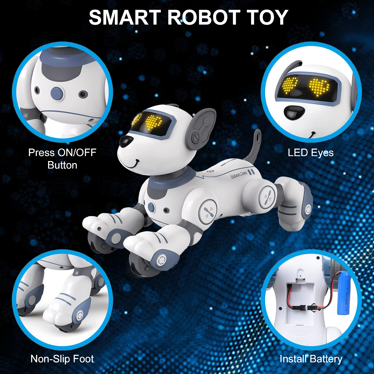 Remote control dog robot toy for kids