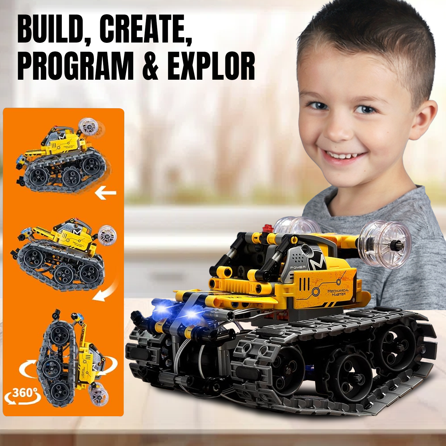 Remote control technic robot kit