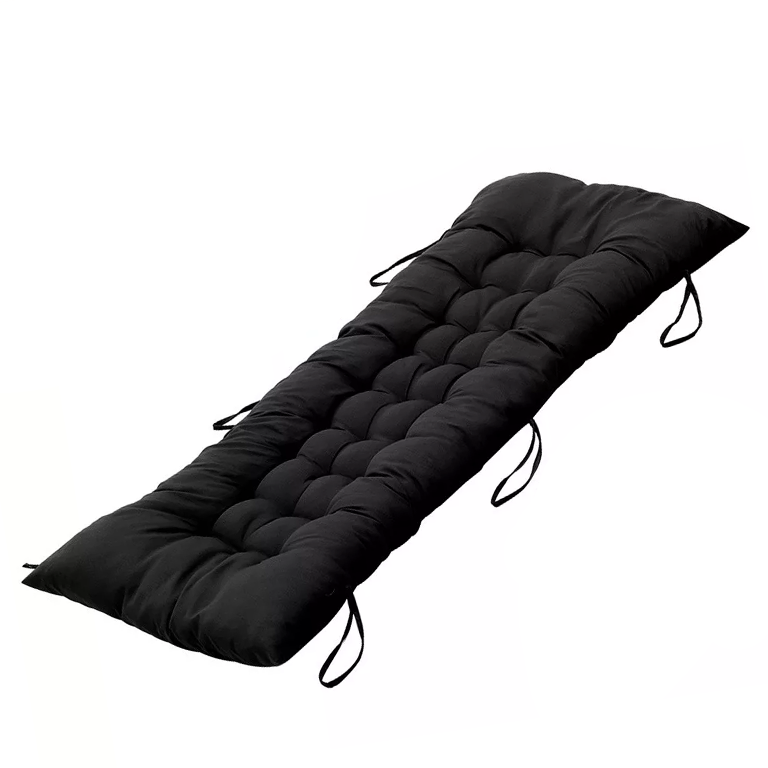 Removable cover cushion for outdoor bench seat