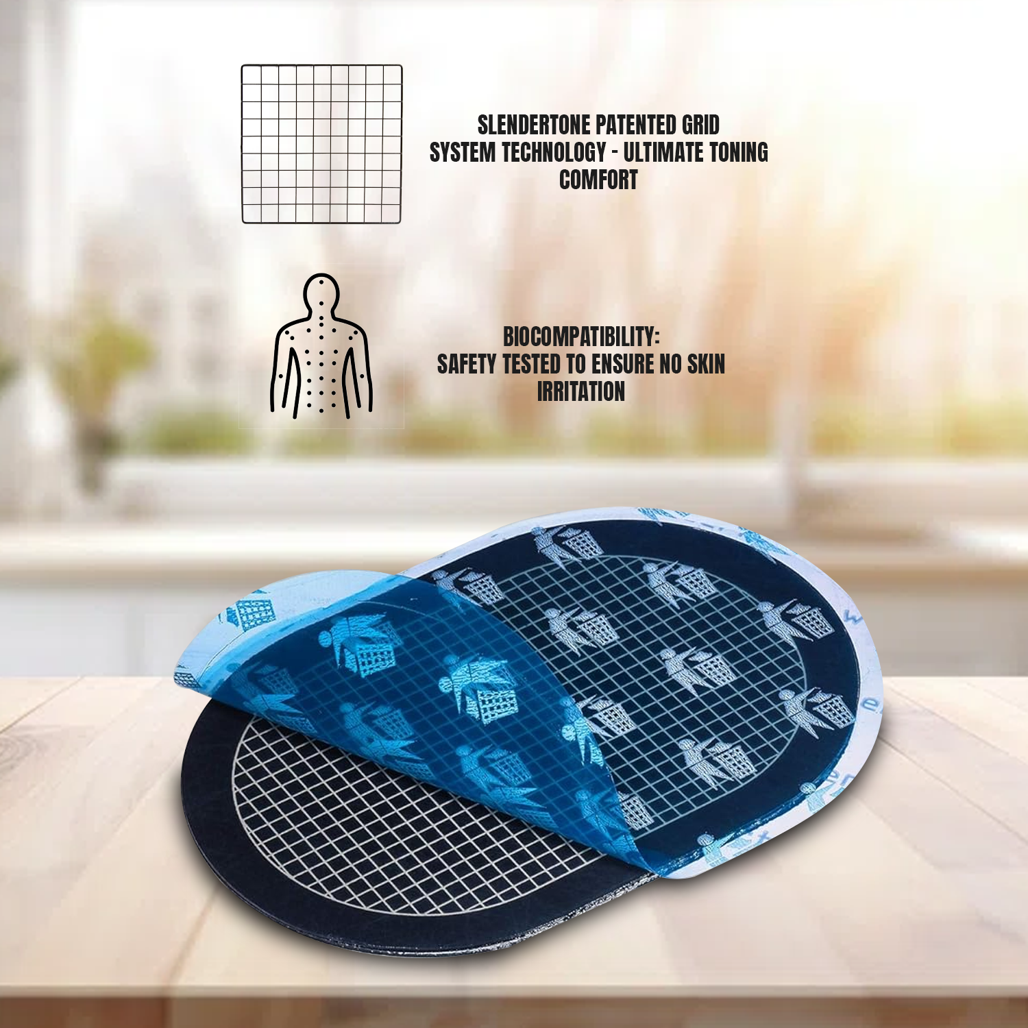 Replacement gel pads for EMS training device