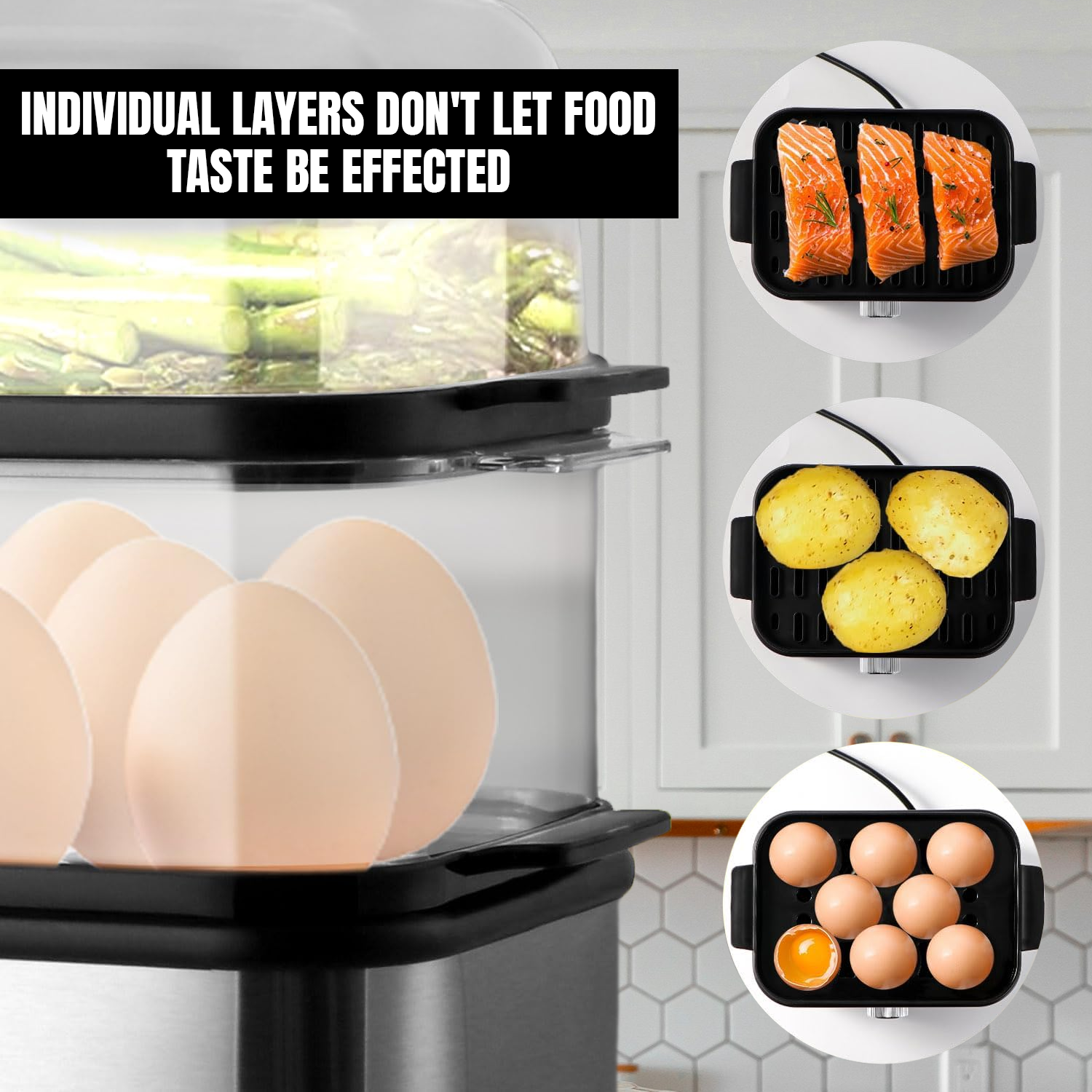 Rice and vegetable electric steamer