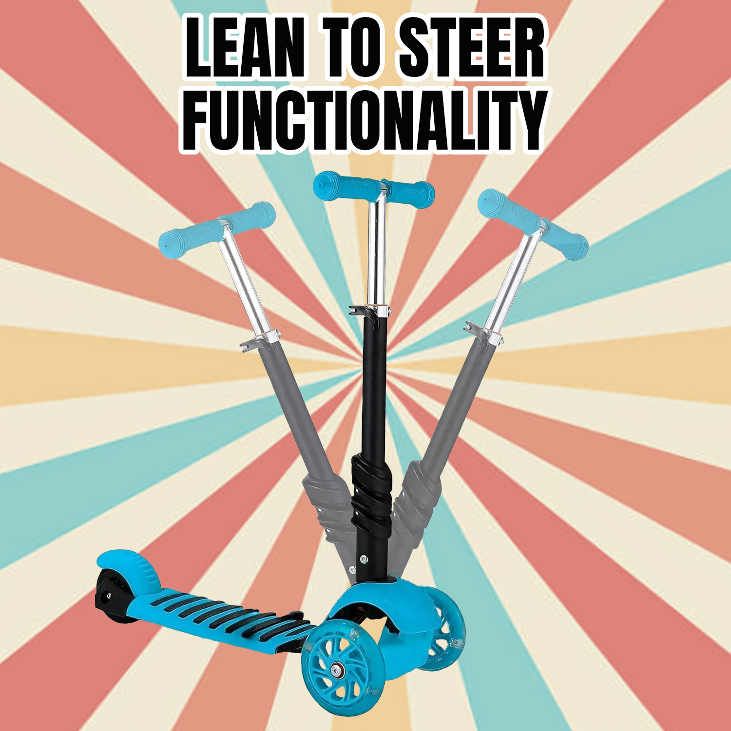 Safe 3 wheel scooter for preschoolers