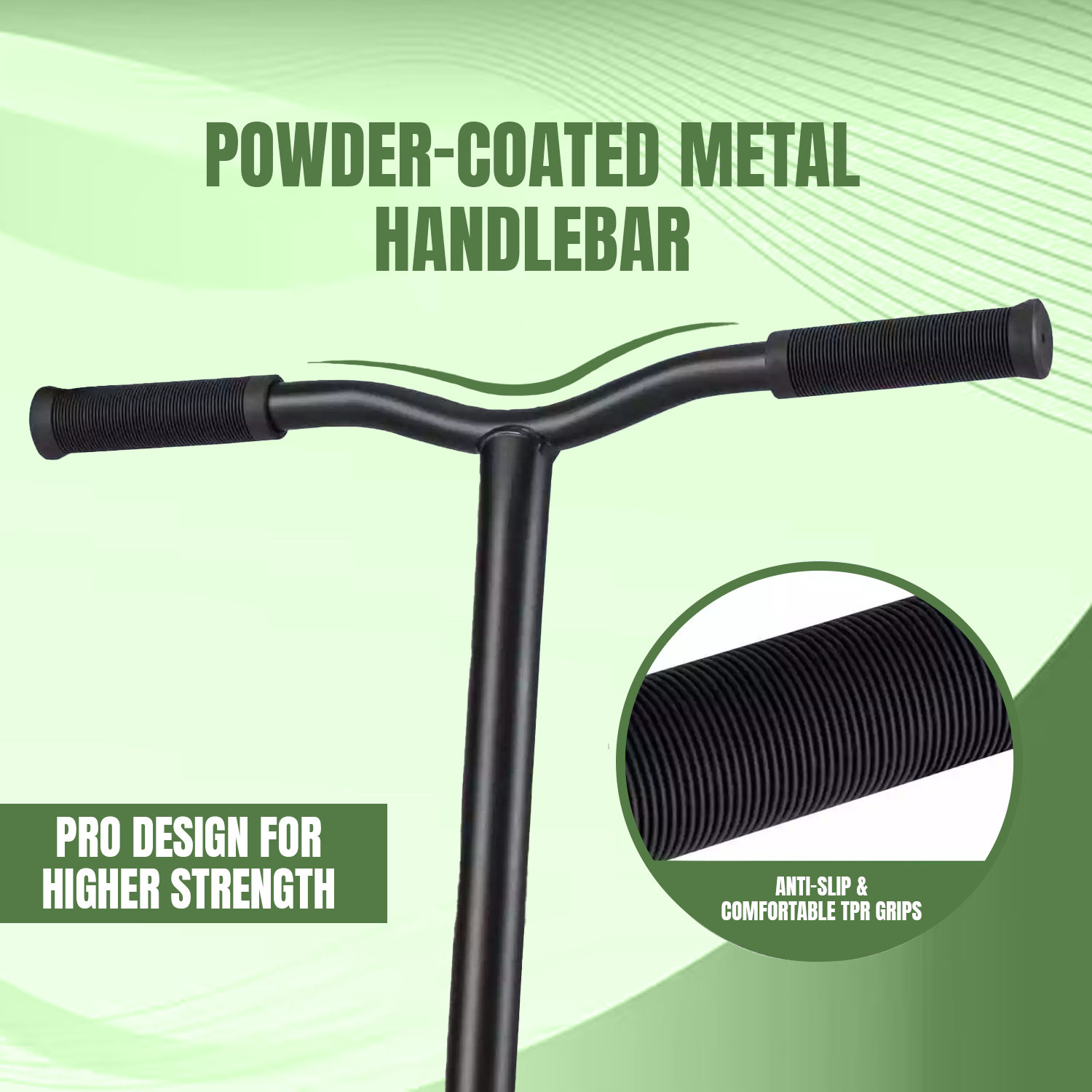 Safe kids scooter for outdoor use