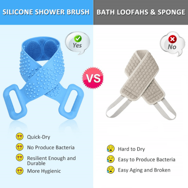 silicone body scrubber