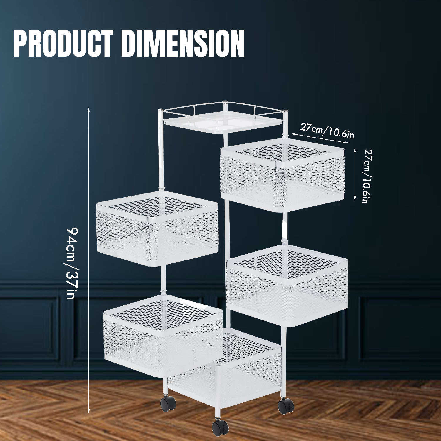 Stackable vegetable and fruit rack