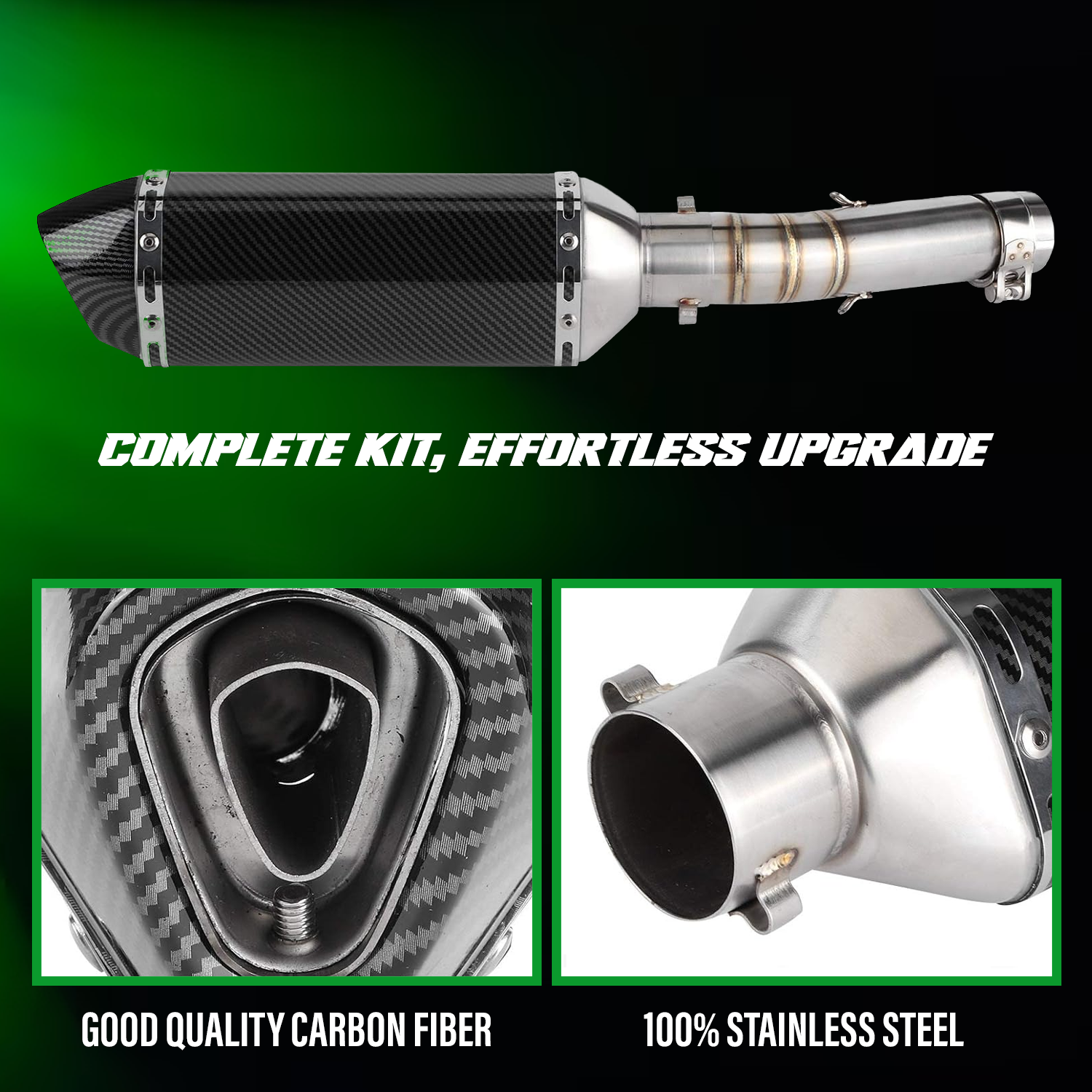 Stainless steel Z1000SX exhaust pipe