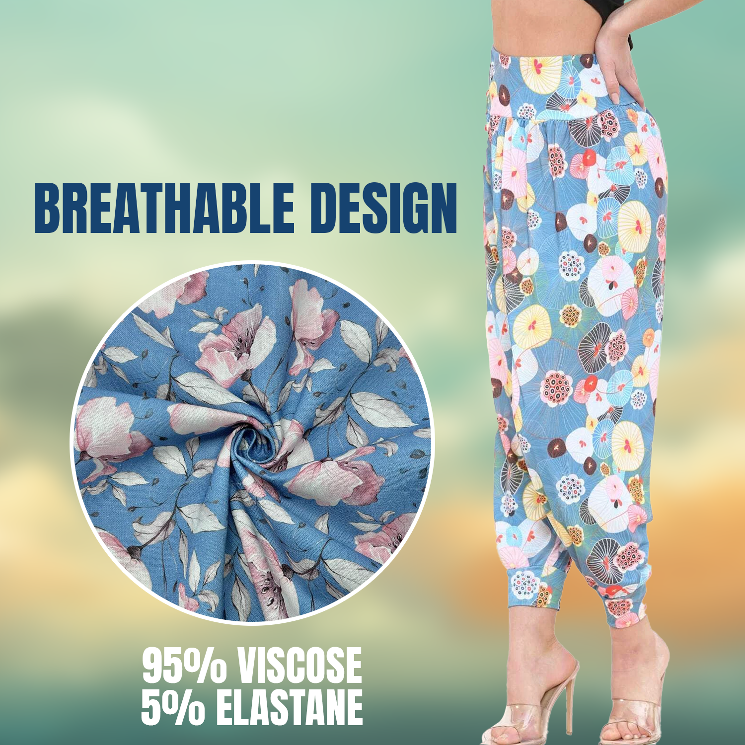 Stylish women’s casual harem trousers