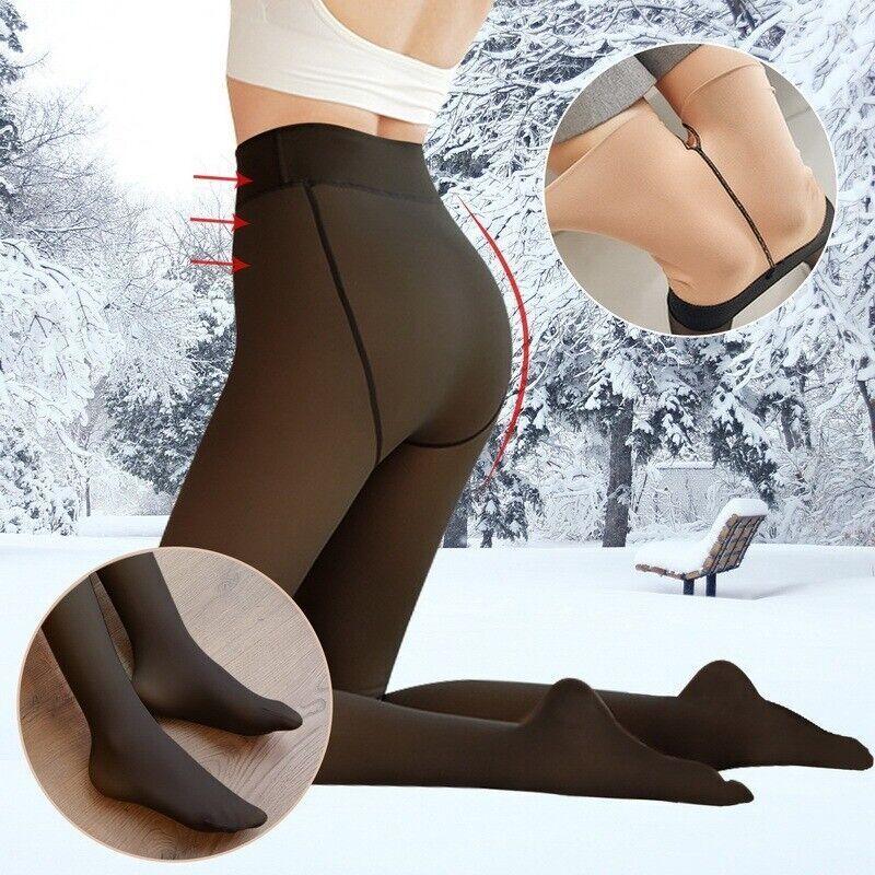 Fleece Translucent Tights