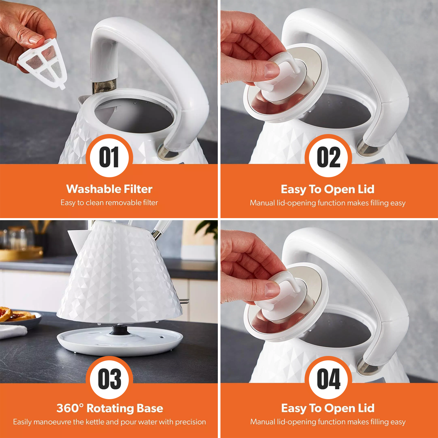 Toaster and kettle combo for kitchen