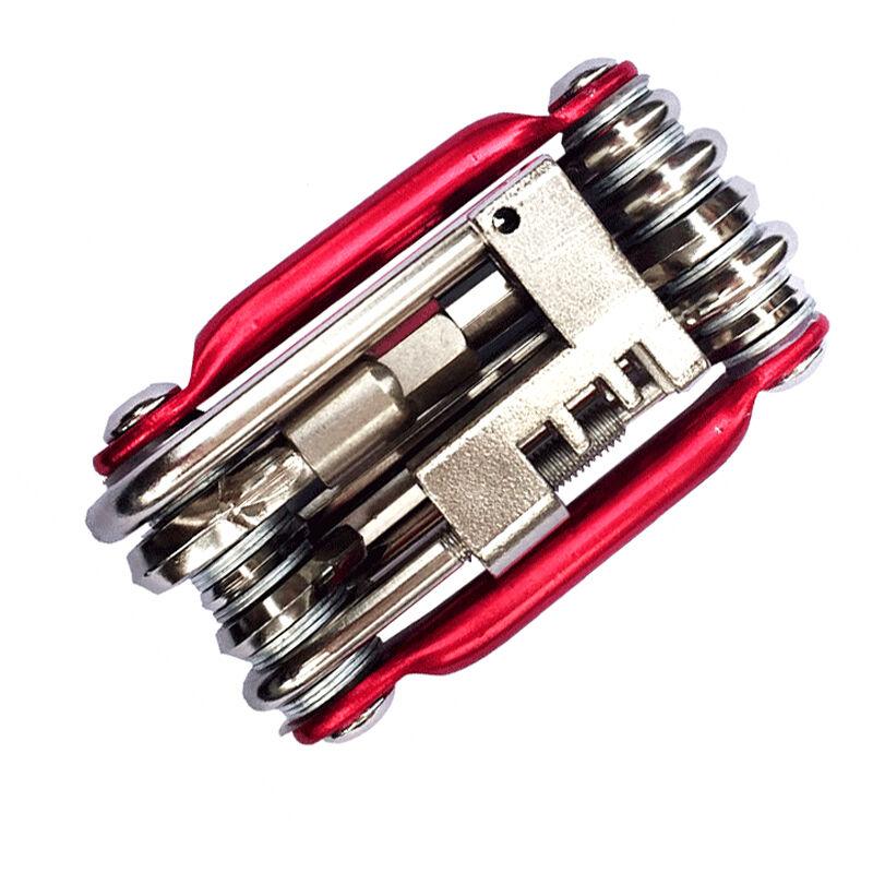 Best Tool Kit for Bike - 11 Multi Tool Bicycle Bike Keys Screwdriver Chain Link Tool