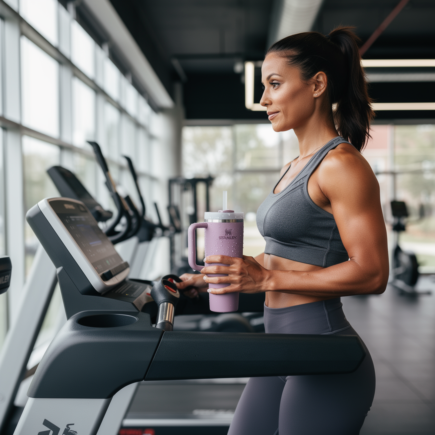 Travel-friendly insulated cup with straw lid
