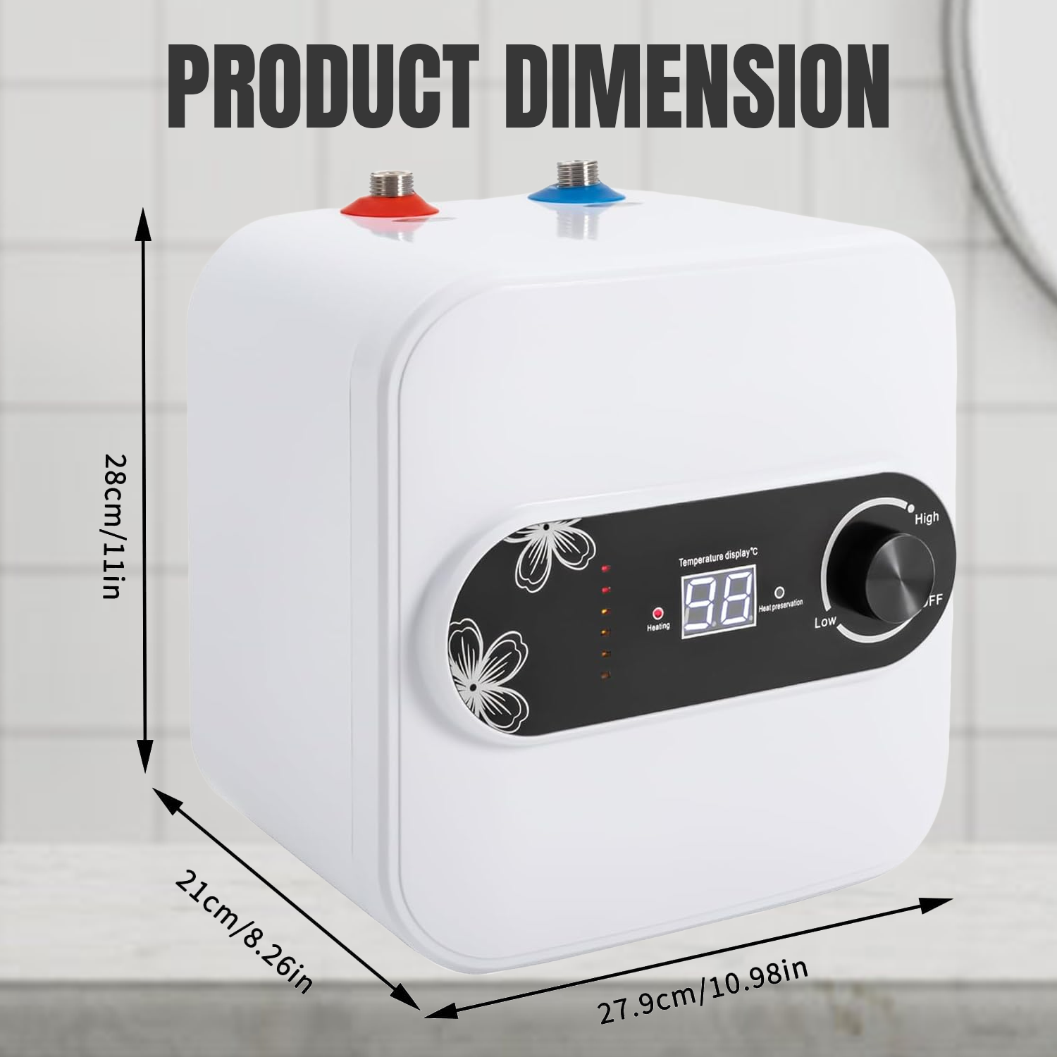 Under sink water heater for kitchen