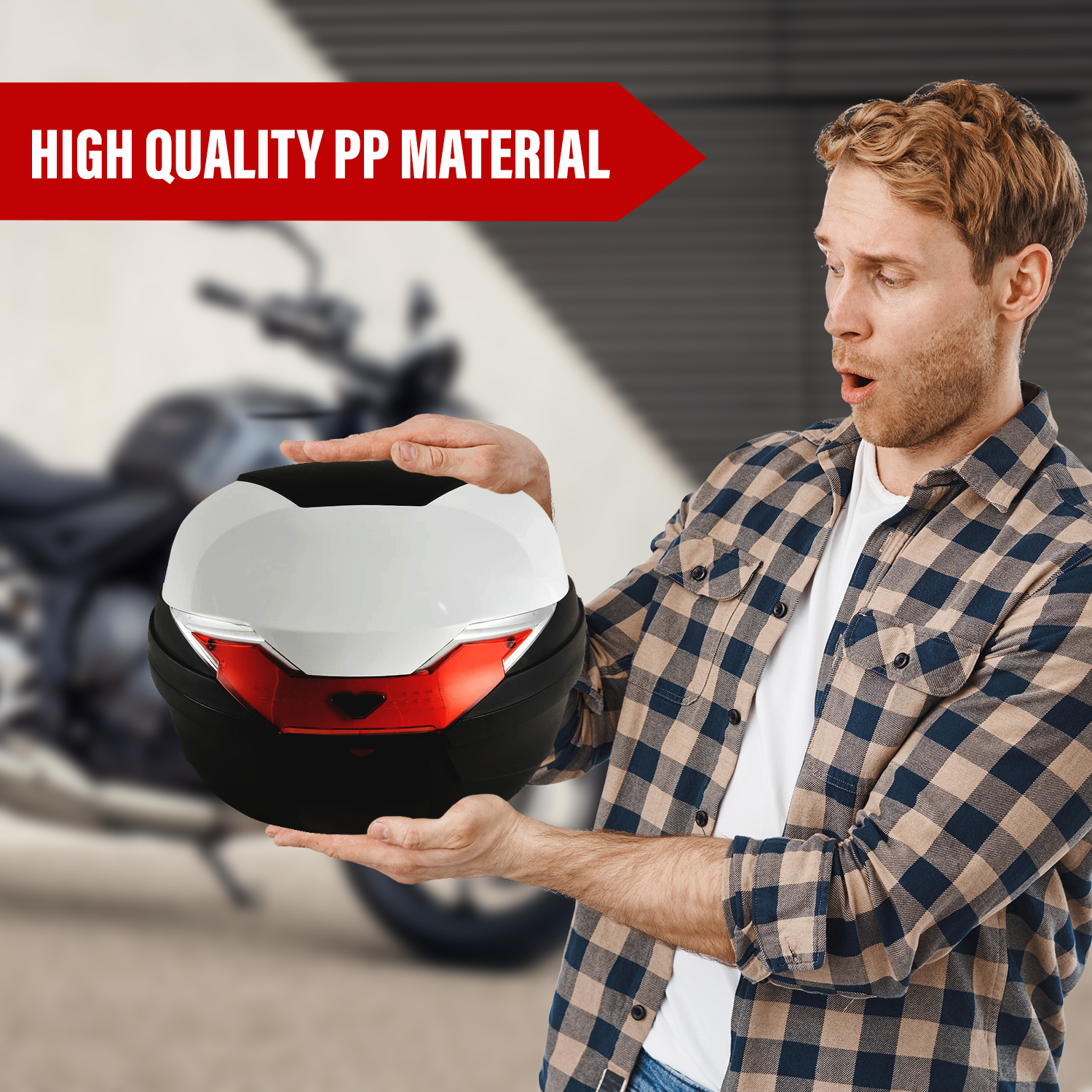 Universal motorcycle trunk tail bag