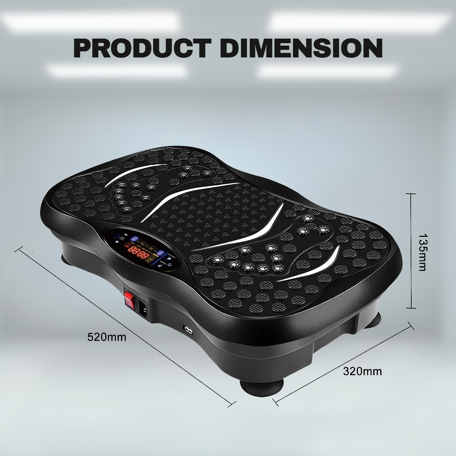 Vibrating exercise plate for home fitness and weight loss