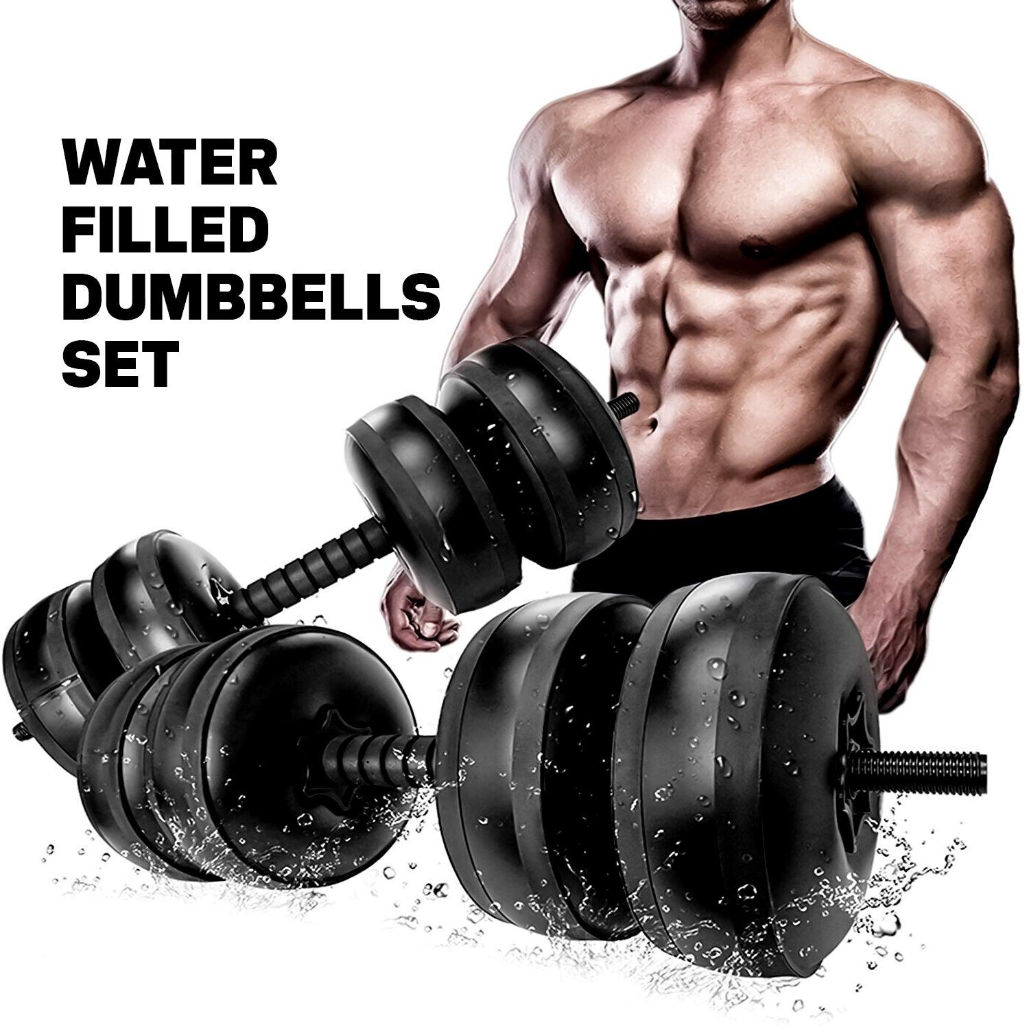 Water filled Dumbbell set