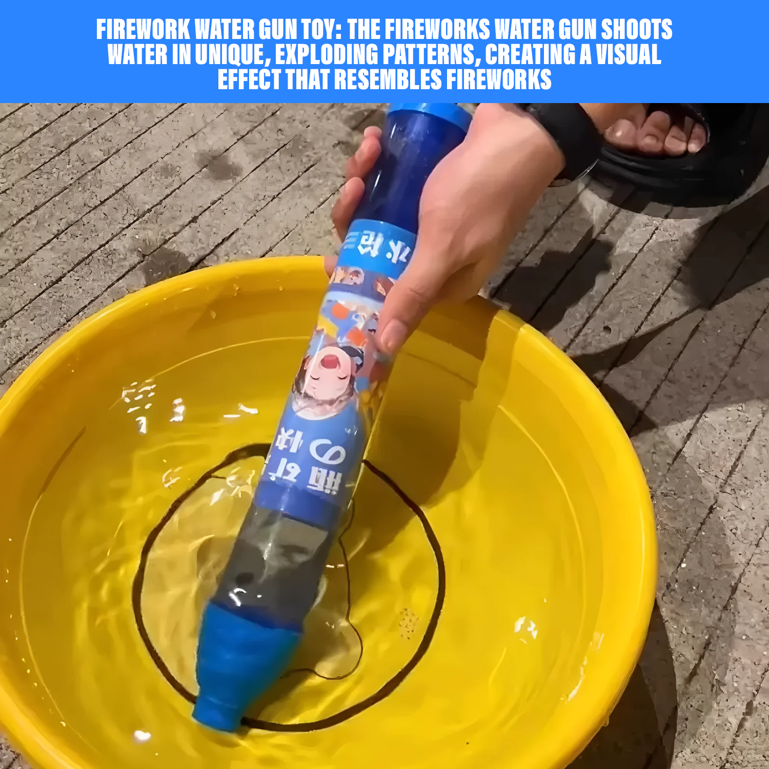 Water fireworks toy for kids' bath time