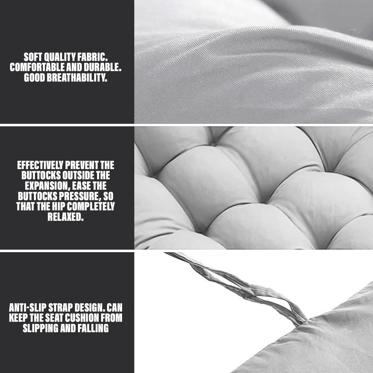 Waterproof cushion pad for garden benches