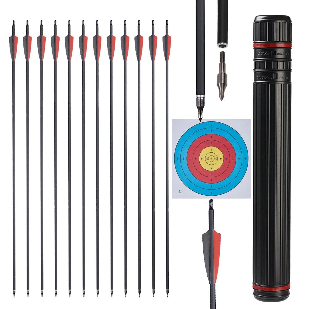 Recurve Bow & Arrow Set - Beginner Archery Set for Adults & Kids | UK