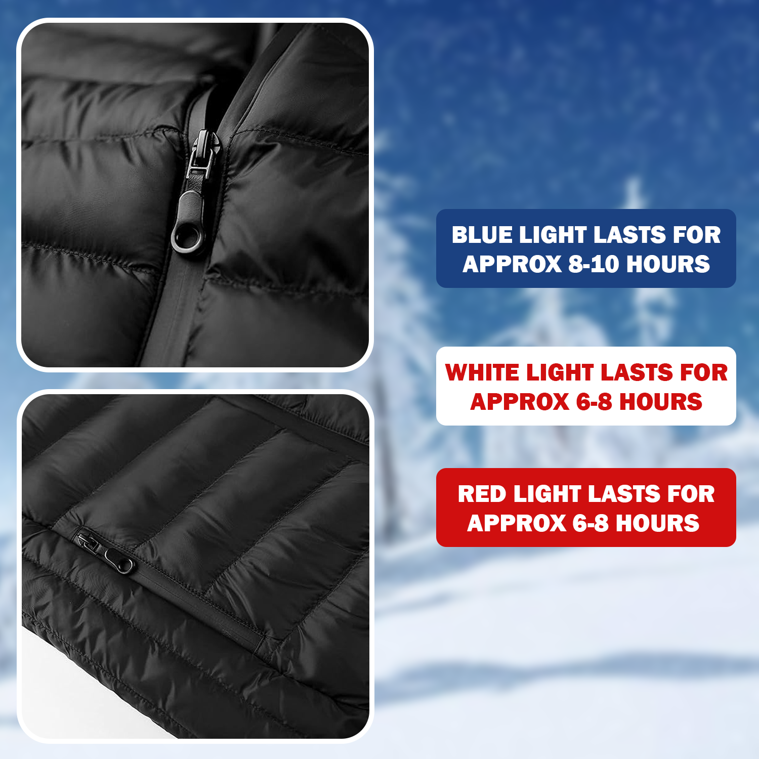 Winter electric coat for outdoor activities