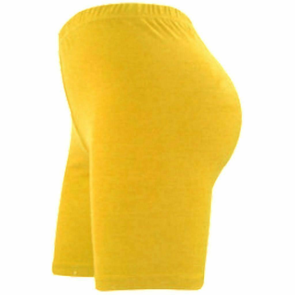 Yellow High Waisted Cycling Shorts